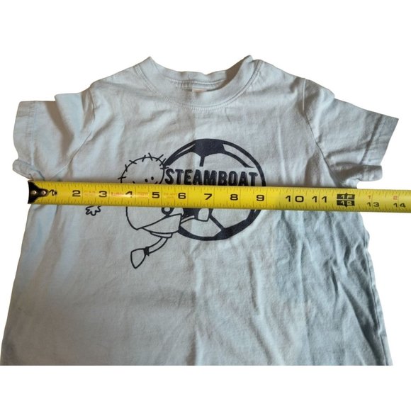 Kids Steamboat Shortys T Shirt Colorado Tee Blue Size 4 Soccer - Picture 4 of 5